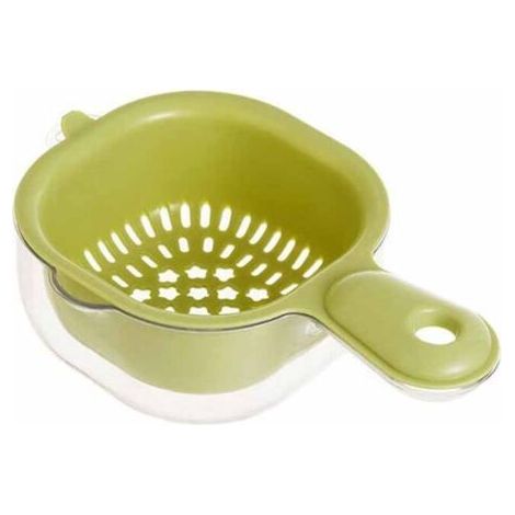 Panier De Lavage De Fruits Avec Passoire Panier D'égouttage De Cuisine À Double Couche Avec Poignée Petit Bol D'égouttage De Légumes Pour Fruits Et Tomates Et Raisins (1/5)