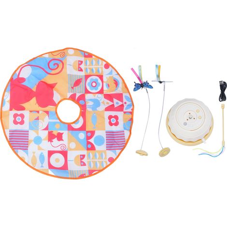 Jouets interactifs pour chats, plateau tournant amusant à Rotation de 360 degrés, auto-divertissement, jouet de cache-cache pour exercices en intérieur, Style 1 (1/5)
