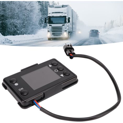 LCD-Schalter für Standheizung, Diesel-Standheizungsregler, Fernbedienungszubehör geeignet für Pkw, Lkw, Fahrzeuge und Schiffe (Fernbedienung mit eingebauter Batterie). (1/5)