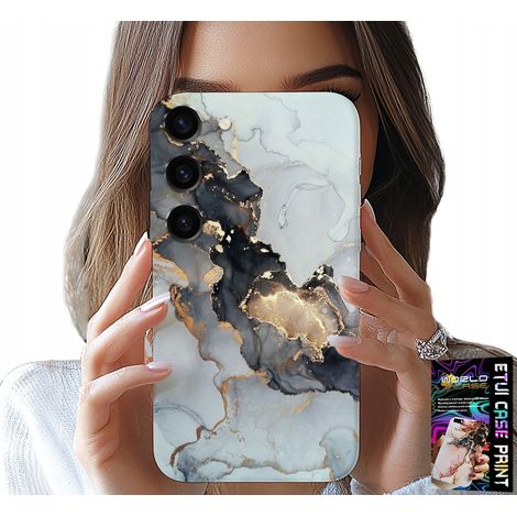 Custodia per Samsung Galaxy S23 Plus - elegante effetto marmo, motivi femminili alla moda (1/5)