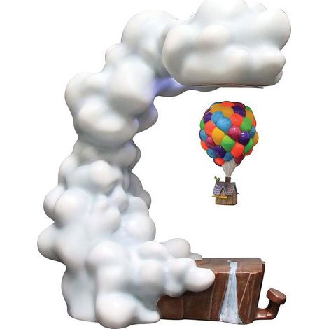Disney Grand Jester Pixar Up Casa Levitante Figurina Pietra Artificiale 29 cm