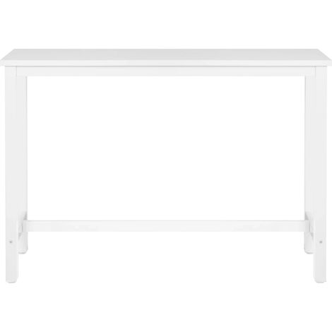 Weißer Bartisch aus MDF und Metall 140 x 40 x 100 cm MODENUIT (1/5)