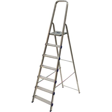 Escabeau 7 marches - Hauteur max. de travail 3.35m - GLD/7