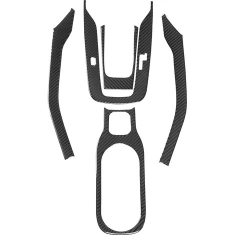 Modification automobile : Levier de vitesses et panneau porte-gobelets en véritable fibre de carbone pour Toyota Corolla 2014-2018. (1/5)