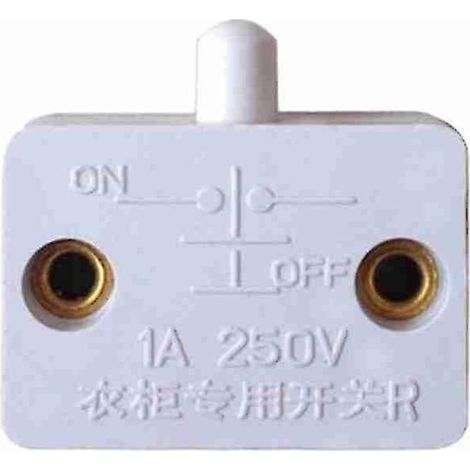 Interrupteur à réarmement automatique K4C3 pour porte d'armoire/meuble, commande d'éclairage (1/5)