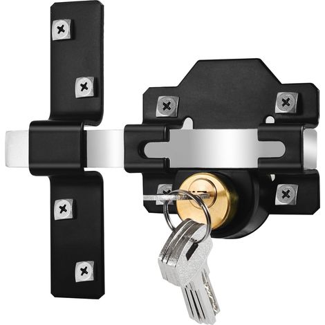 Serratura a mortaio estesa per porte in legno, bloccabile da entrambi i lati, compatibile con porte di spessore 50 mm, 5 chiavi
