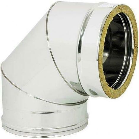 CURVA CHIUSA INOX DOPPIA PARETE 316-304 DA MM.80