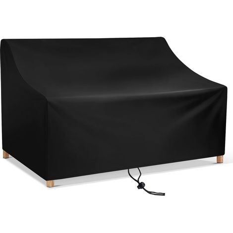Copertura per panca da giardino a 2 posti, in tessuto Oxford impermeabile e traspirante, 134 x 66 x 63-89 cm