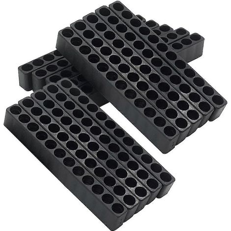 15 pièces - Support de rangement pour embouts de tournevis à tige hexagonale et 12 trous, en plastique, pour accessoires de perceuse (1/5)