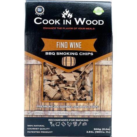 Cook In Wood - Virutas de Ahumado de Barrica de Roble de Vino Fino - 900g (1/3)