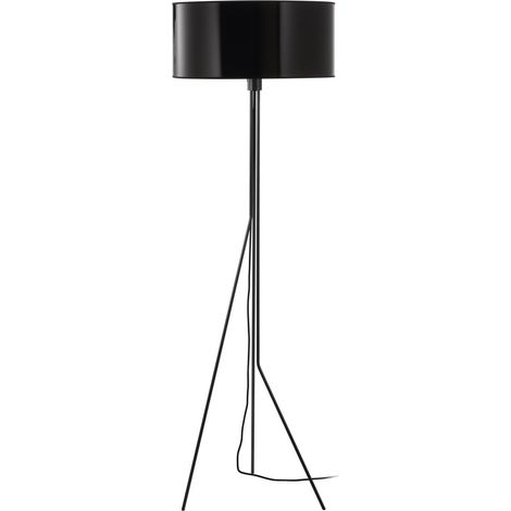 Pie de salón DIAGONAL E27 13W Negro Negro sintético (1/3)