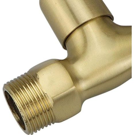 Robinet d'extrémité laiton - Résistance corrosion Sans outil - Laveuse et jardin - 3 4" (1/4)