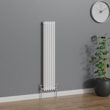 WarmeHaus Traditional Radiator White Triple Column 1500x292mm (1/5)
