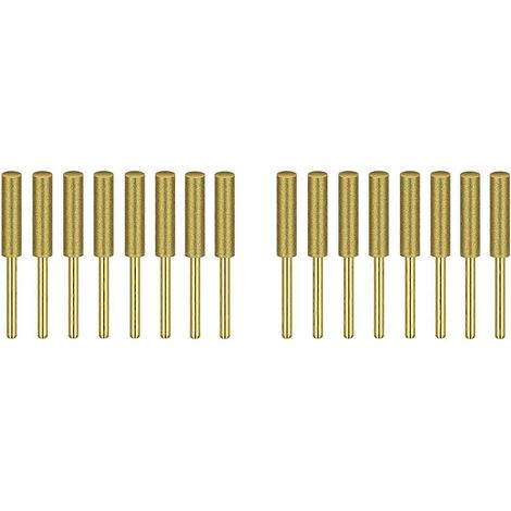 Lot de 16 High Hardness Diamond tronçonneuse affûteur Stone File Diamond affûtage roues tronçonneuse File 3 16 pouce 4 (1/5)