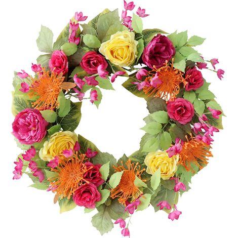 Guirlande Artificielle - 50 cm - Printemps Porte Intérieure Extérieure Décoration Mur Fenêtre Cheminée - 1 Pièce (1/5)