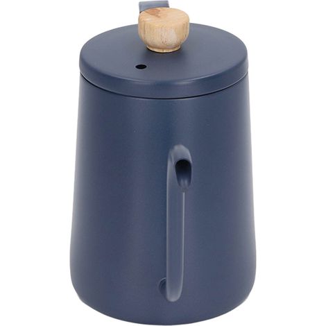 600 ml blaue Edelstahlflasche mit feinem Ausgießer für Filterkaffee, lange Karaffe mit Ausgießer für Zuhause und unterwegs (1/5)