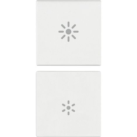 Due Mezzi Tasti 1M Dimmer Bianco VIMAR 19751.3.B