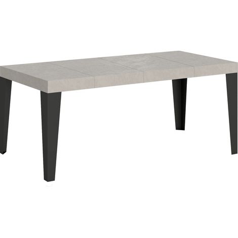 Tavolo Allungabile 120/380x90 cm Flame Premium Cashmere Gambe Antracite