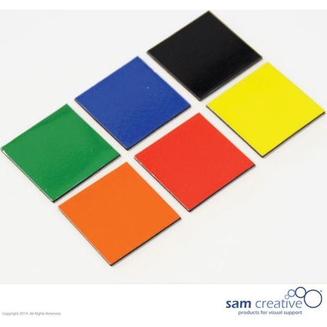 Symbole magnétique Carré 3x3 cm mixte