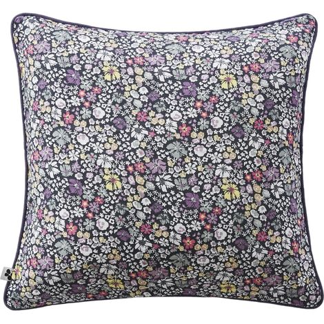 Coussin Déhoussable avec Passepoil 45 x 45 cm – Gaze de Coton Imprimée Malia (1/4)