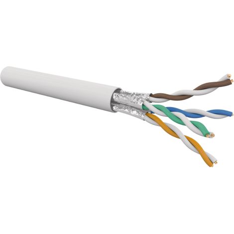 Gigamedia C6AUF4PHFT5 CAT6A 4-pair AWG23 U/FTP LSOH DCA white cable (500-meter reel)