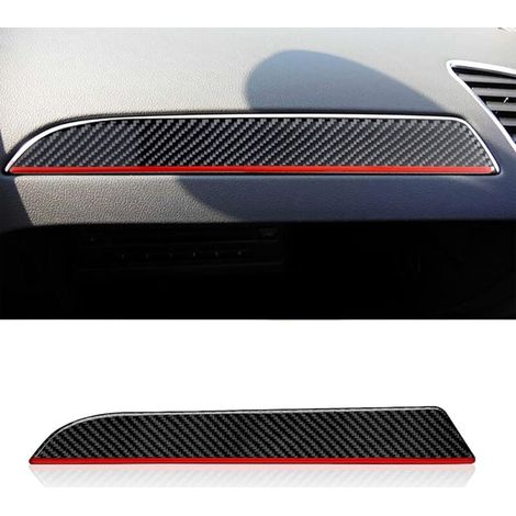 Autocollant Tableau De Bord - Fibre De Carbone - 30 Cm X 5 Cm - Pour Intérieur Voiture - 1 Piece (1/5)