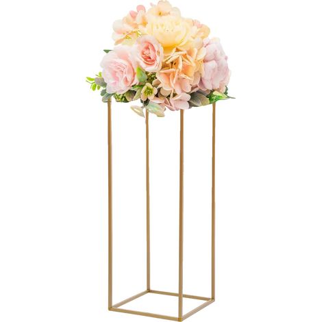 Stand de Fleurs, Style Moderne, Ensemble de 10 Pièces, Or (1/2)