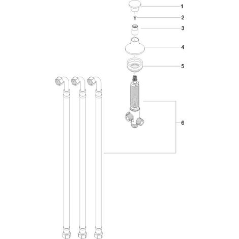 Dornbracht 29140809-42 2 voies commutateur pour montage bord de baignoire VAIA (1/2)