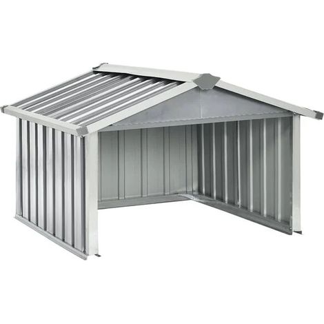 Housse de protection pour robot de jardin 92 x 97 x 63 cm, acier galvanisé gris (1/5)