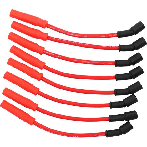 8pcs Fils de Bougie 0.4 pouce Ultra Basse Résistance Compatible Chevrolet Silverado/Tahoe 4.8 5.3 6.0 Vortec (1/5)