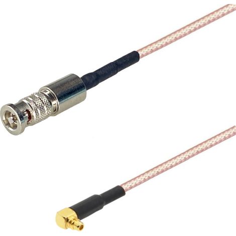 Cable SDI con conector mini BNC / conector MMCX RA 75 ohmios 1 m