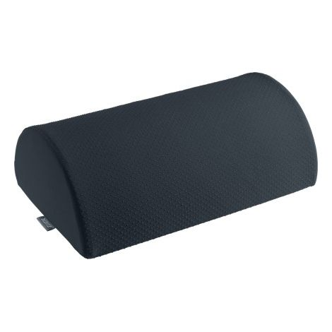 Leitz Ergo Cosy reposapiés ergonómico gris terciopelo negro (1/2)