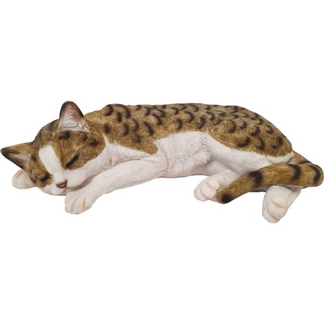 Figurendiscounter Katze schlafend Dekofigur 12x40x26cm Figur Polyresin
