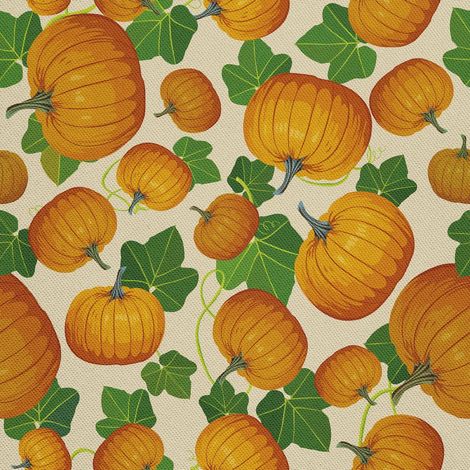 Tela decorativa Oxford para exteriores - Motivo de calabaza I DX389 (1/5)