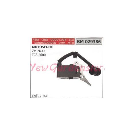Bobina accensione CINA per motoseghe ZM 2600 TCS 2600 029386