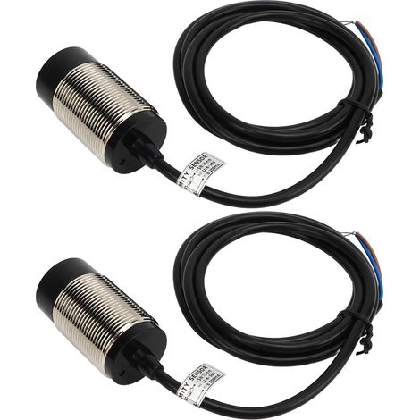 2er-Set Näherungssensor-Schalter, wasserdicht, NPN, DC, 2-adrig, normalerweise geschlossen (NC), 15 mm Abstand, 6–36 V DC (1/5)