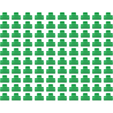 Pinces en plastique pour hangar de jardin, 100 pièces, Clips pour filet d'ombrage à Film polyvalent et Stable pour serre 11mm/0,43 pouces (1/5)