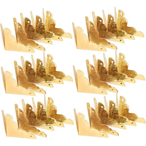 Lot de 100 cornières métalliques vintage pour escaliers, protections (1/5)