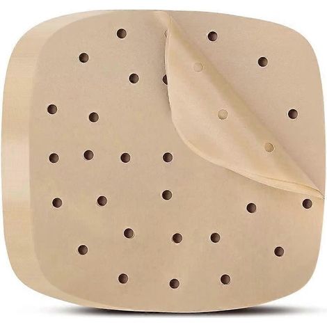 Papier sulfurisé pour friteuse à air, 200 feuilles, brun 19,8 cm (1/5)
