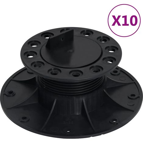 Patas ajustables para terraza 10 unidades 60-88 mm