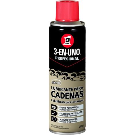 Aceite lubricante cadena ptfe spray 3-en-uno 250 ml (1/2)
