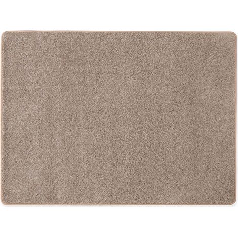 Tapis rectangulaire en polypropylène 160x230 cm taupe