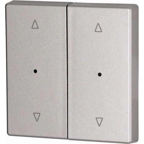 Bouton à bascule double +raccord de manomètre couleur argent jalo EATON CWIZ-02/23-LED