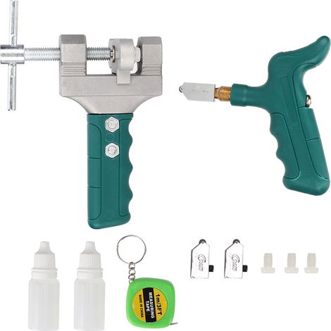 Glass Cutter - Diamond Wheel - Adjustable Handle - For Glass And Ceramic Tile - 1 Piece (1/5)