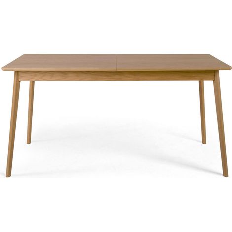 Table à manger extensible 4 à 8 personnes 150-200x80cm - Bois clair - SKOLL (1/5)