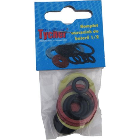 Dichtungssatz und Unterlegscheiben für Wasserhähne und Armaturen, 11 Stück pro Packung (1/2)