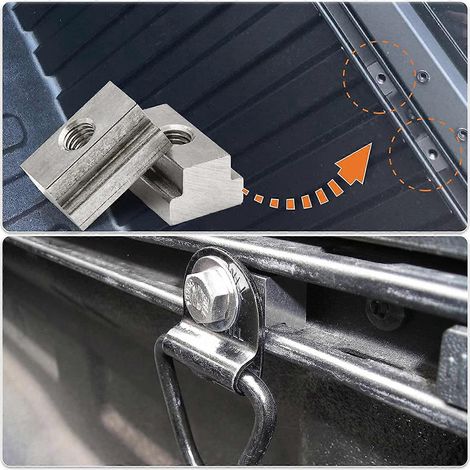 Marteau pour écrous en T, écrou de fixation à tête coulissante pour extrusion de remorque/SUV (1/4)
