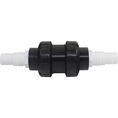 Clapet anti retour pour piscine tuyau arrosage avec raccord pour tuyau souple anti-retour plastique jardin irrigation agriculture à boule soupape (32 38mm) (1/5)