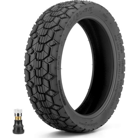 Tubeless 70/60-7.5 Offroad Tyre for ZT3 Pro/G3 Electric Scooter, 70/60-7.5 Tubeless 11 Inch All Terrain Tyre with Valve, Anti-Wear (1/5)