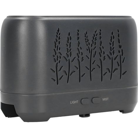 Ätherisches Öl-Diffusor, geräuscharm, 200 ml Fassungsvermögen, USB-Ladefunktion, schwarze Holzoptik, Luftbefeuchter für Zuhause und Büro, 100–240 V, EU-Stecker